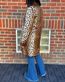 Basso Leopard Faux Fur Jacket