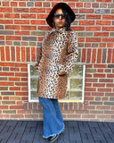 Basso Leopard Faux Fur Jacket