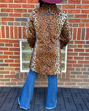 Basso Leopard Faux Fur Jacket