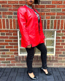 Aggie Red Leather Jacket