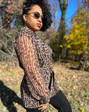 XTRMZ Vintage Animal Print Jacket