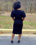 Leslie Fay Puff Sleeve Dress