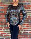 Colorful Sequin Stenay top