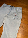 Vintage Studded Heart Jeans
