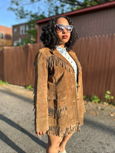 Suede Fringe Jacket