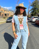 Vintage Studded Heart Jeans
