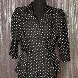 Polka Dot Skirt Suit