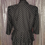 Polka Dot Skirt Suit