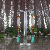 Turquoise Tassel Dangle Earring