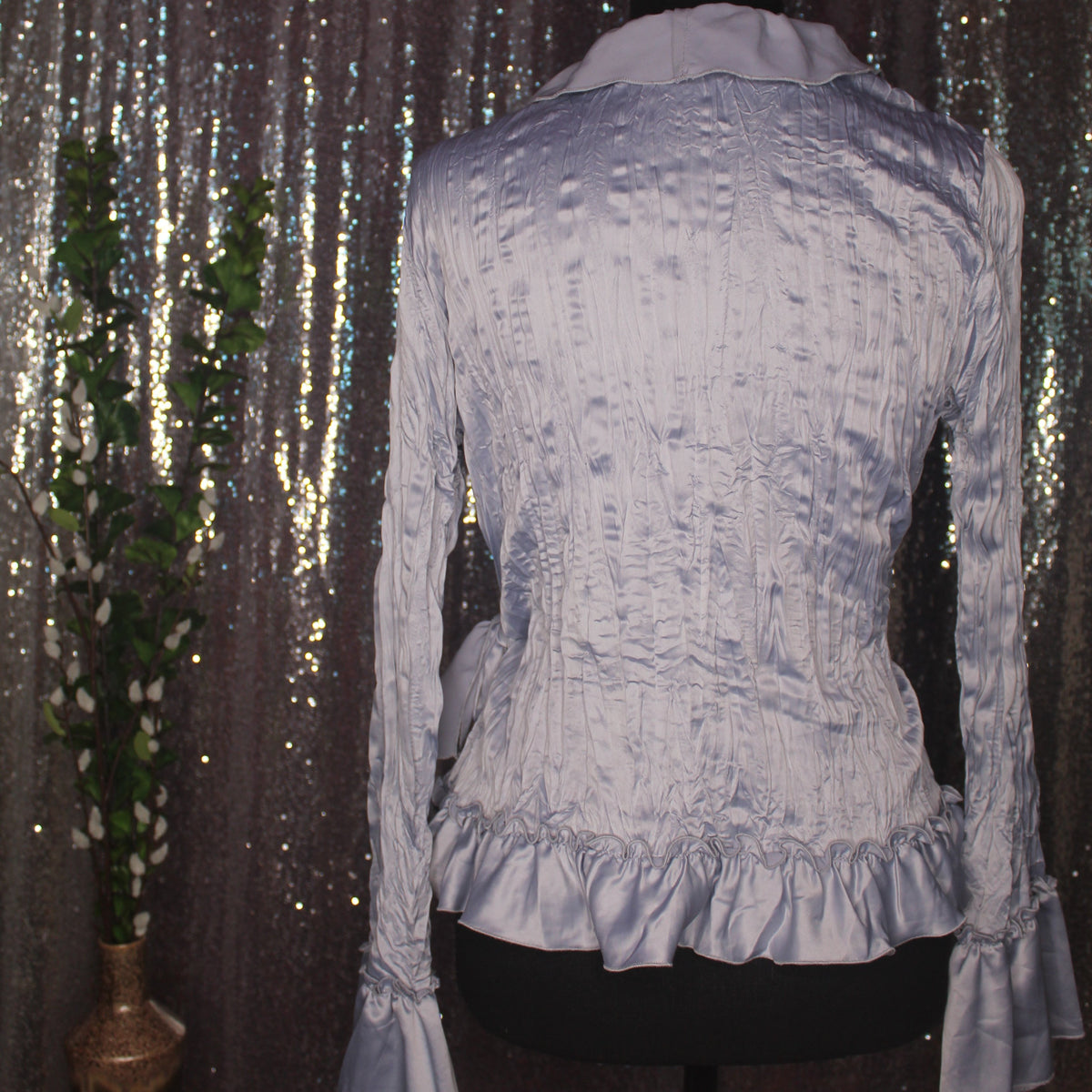 Silver Ruffle Shirt – Cre8tive Orchid