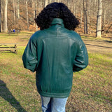 Essentials Green Leather Jacket