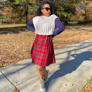 Valerie Plaid Skirt