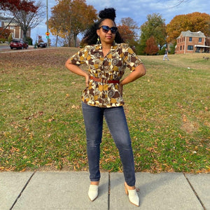 Animal Print Blouse