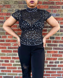 Papell Boutique Sequin Top